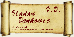 Vladan Danković vizit kartica